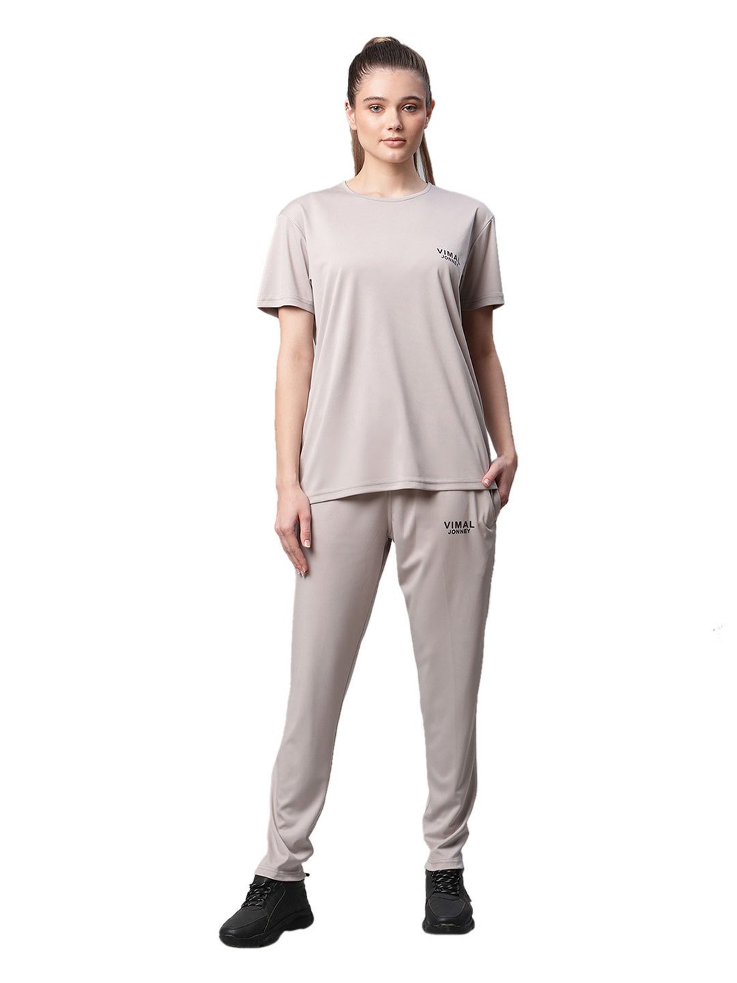 Vimal Jonney Multicolored Regular Fit T-Shirt With Trackpants (Pack Of 2)