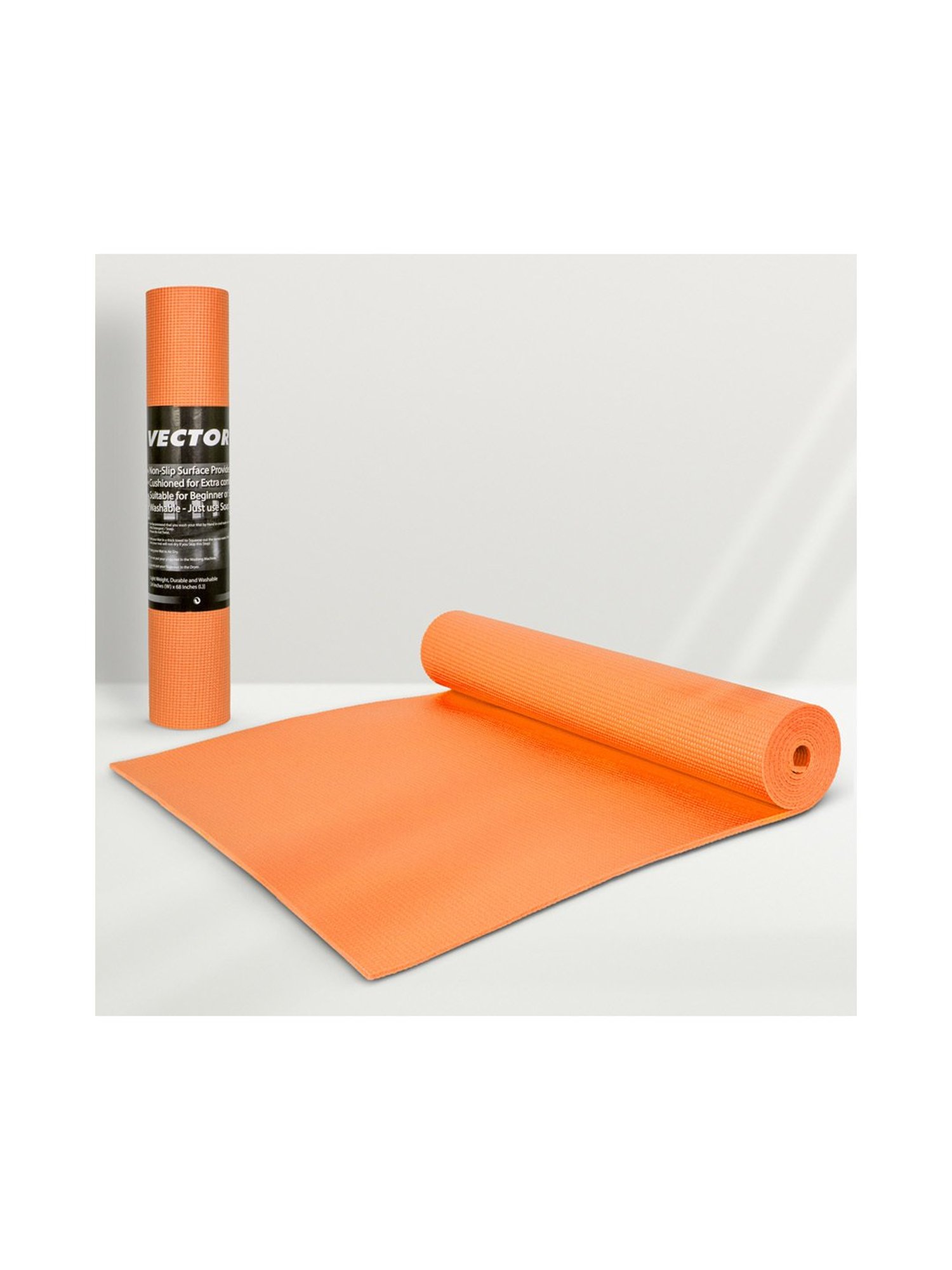 Vector X Non-Toxic Phthalate Free Yoga Matt (Pumpkin Orange) Size - 4MM