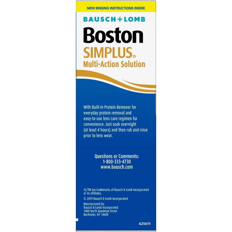 Boston Simplus Multipurpose Contact Lens Solution - 3.5 fl oz