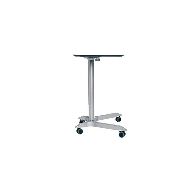 AIRLIFT XL 28 Pneumatic Height Adjustable SitStand Mobile Laptop Computer Desk Cart 271 to 419 H White