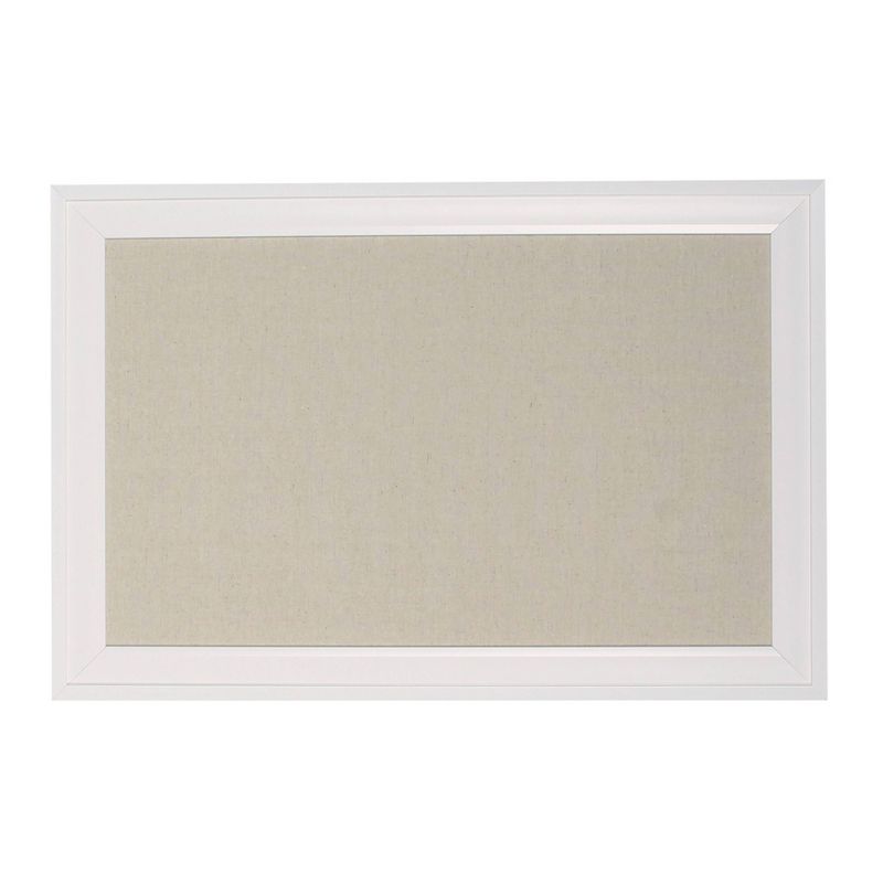 Universal Cork/Dry Erase Board, Melamine, 24 x 18, Black/Gray Aluminum/Plastic Frame