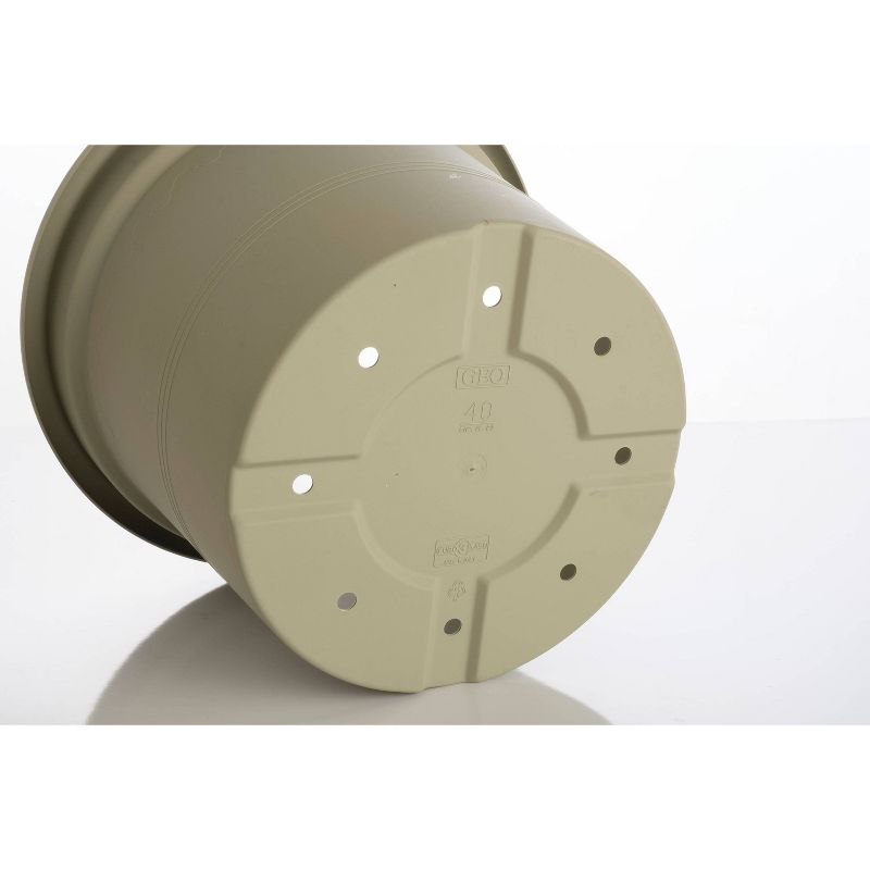 11.75" x 15.5" Indoor/Outdoor Resin Geo Planter Green - Alfresco Home LLC