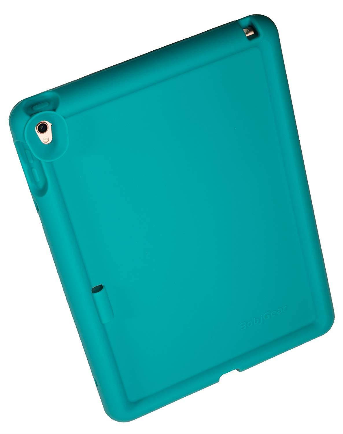 BobjGear Bobj Rugged Case for iPad Pro 9.7 (2016), (Not for 2017 iPad Pro 10.5) Custom Fit - Patented Venting - Sound Amplification - BobjBounces Kid Friendly (Terrific Turquoise)