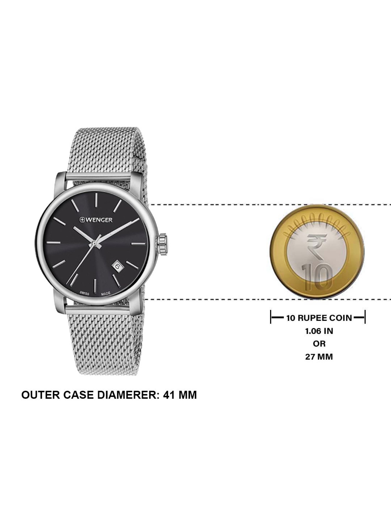 Wenger 01.1041.140 Urban Classic Swiss Made Watch for Men