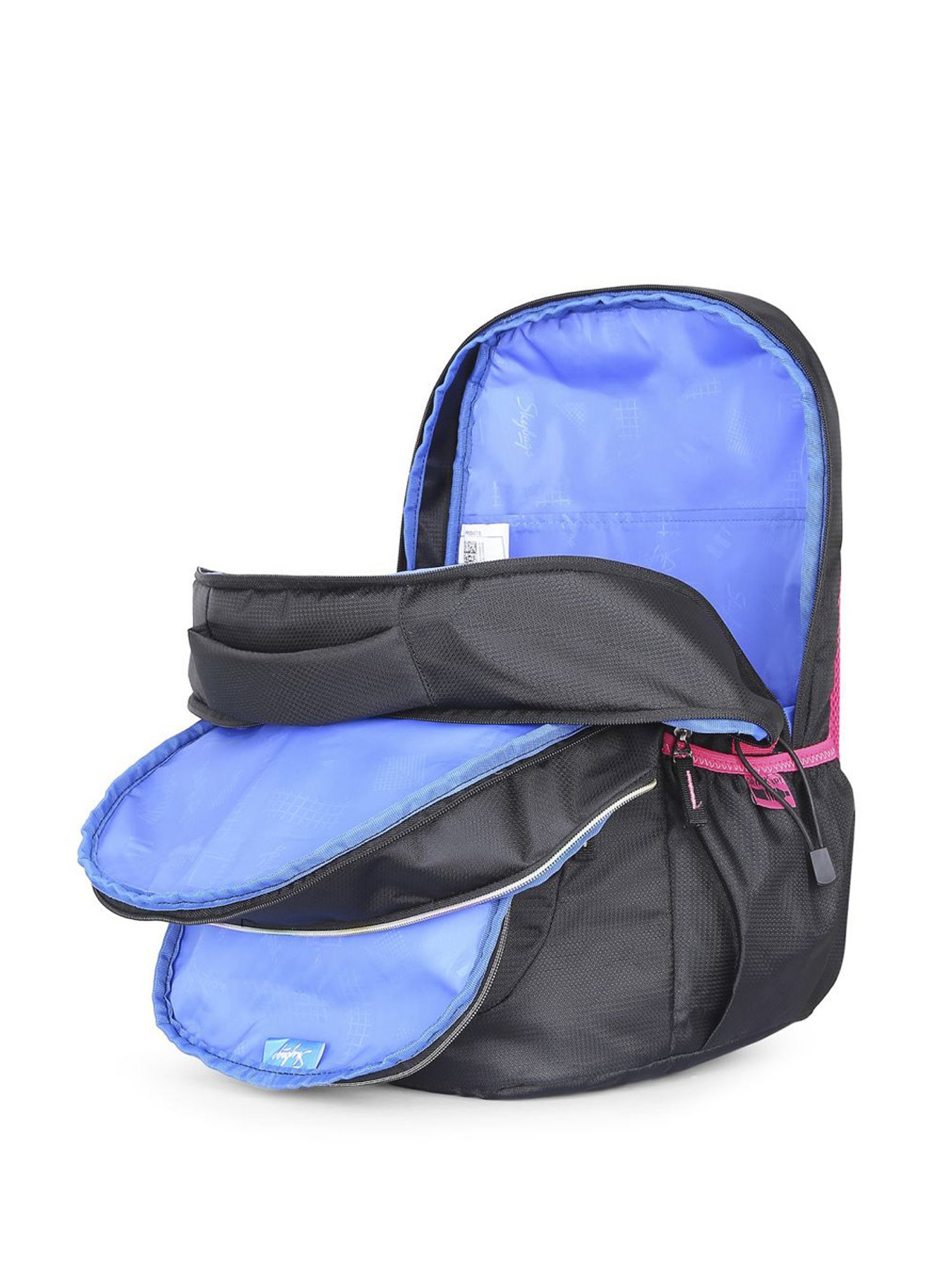 Skybags Klan 08 Black Polyester Printed Backpack - 32 Ltrs