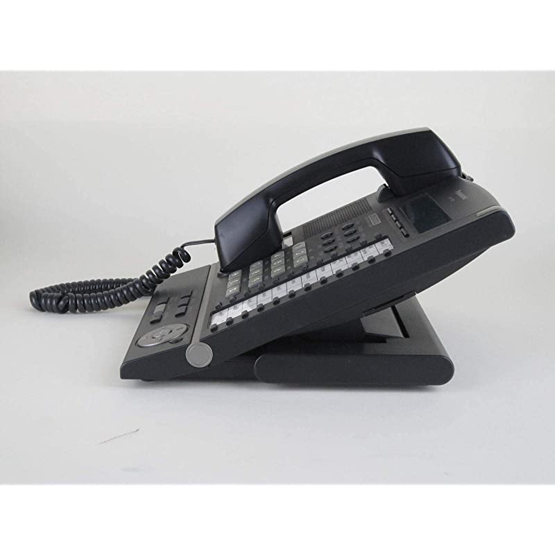 KXT7633B Digital Telephone Black 3Line LCD Proprietary Phone Renewed