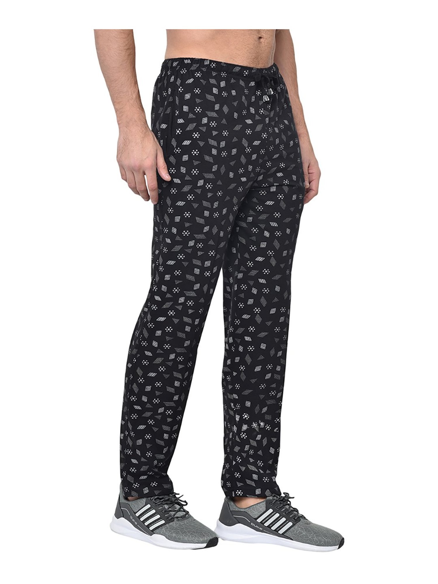 Crimsoune Club White Cotton Regular Fit Printed Lounge Shorts