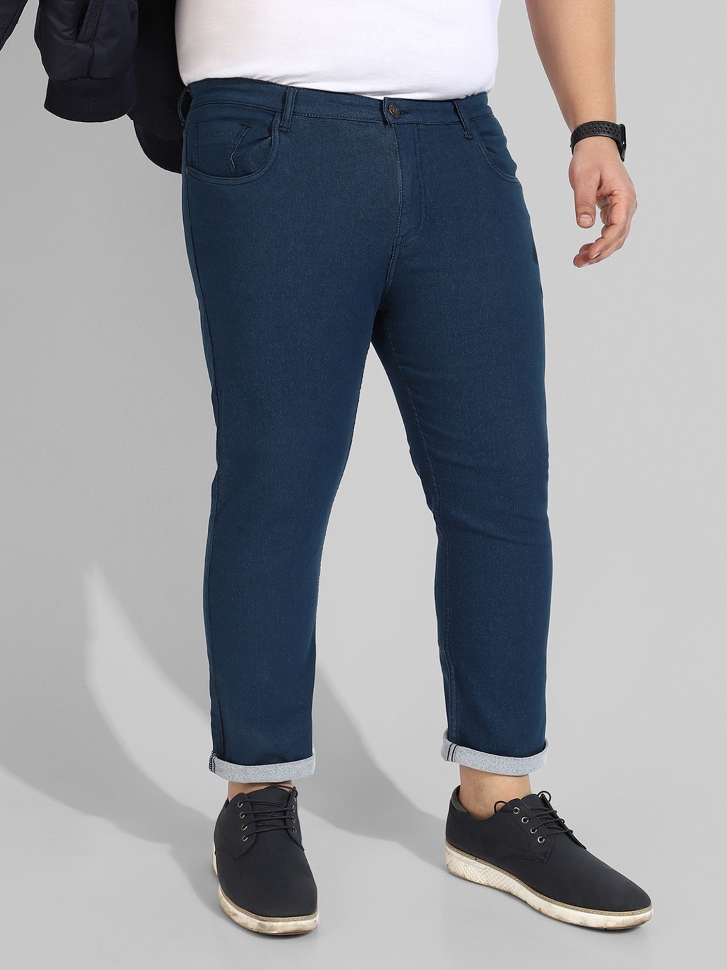 Instafab Plus Blue Regular fit Plus Size Jeans