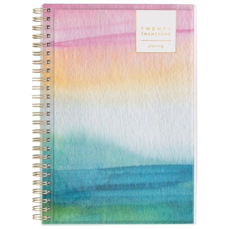2021 Planner 5.5" x 8.5" CYO Watercolor Wash - Atlantic-Pacific