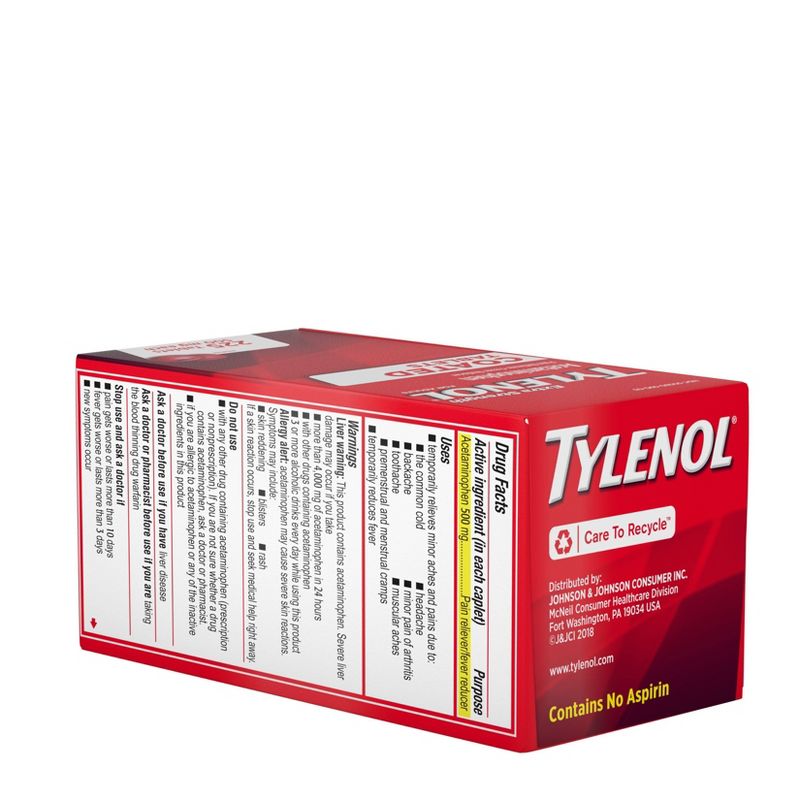 Tylenol Extra Strength Coated Tablets - Acetaminophen - 225ct