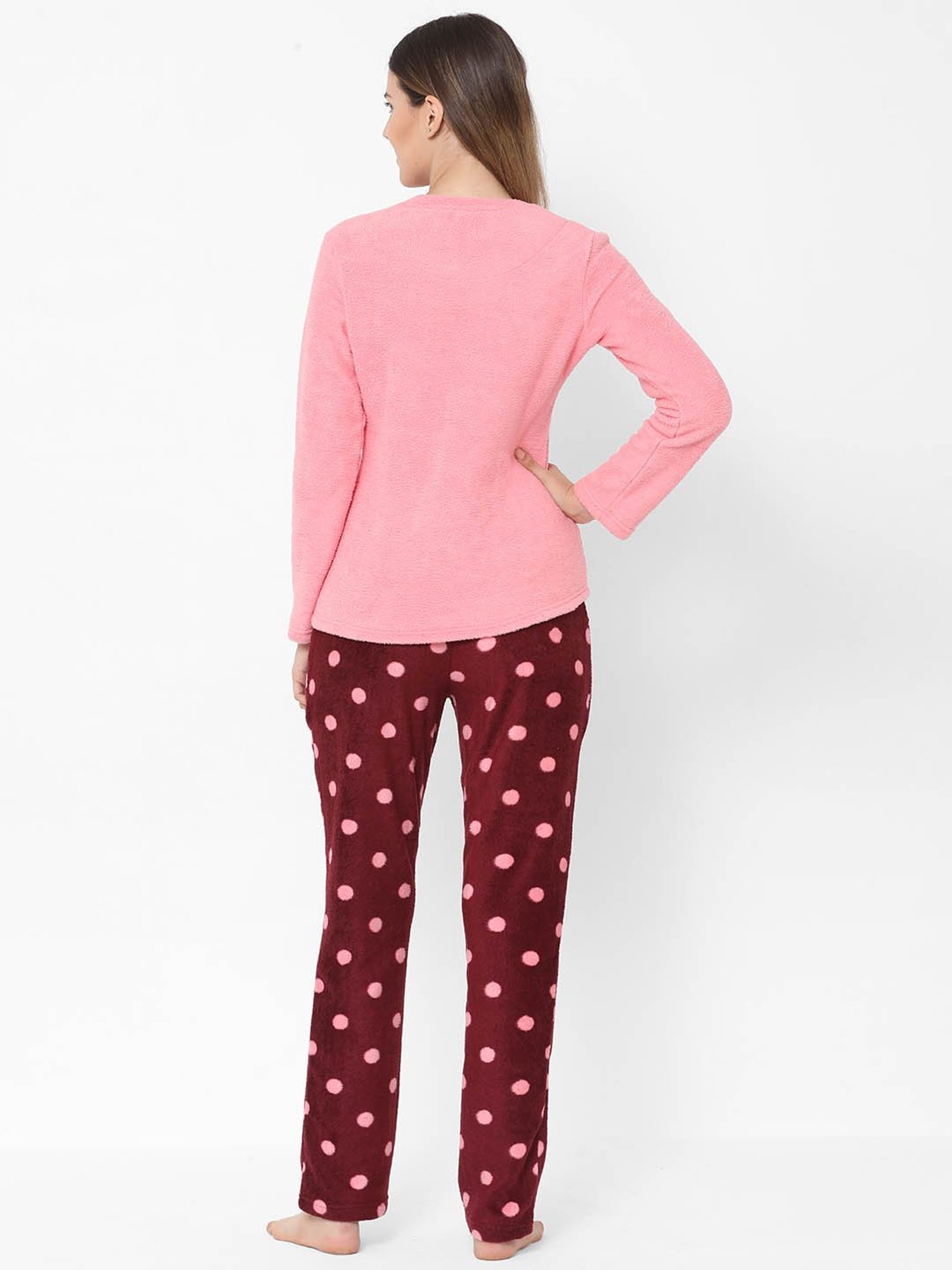 Sweet Dreams Pink Printed Top With Pyjamas