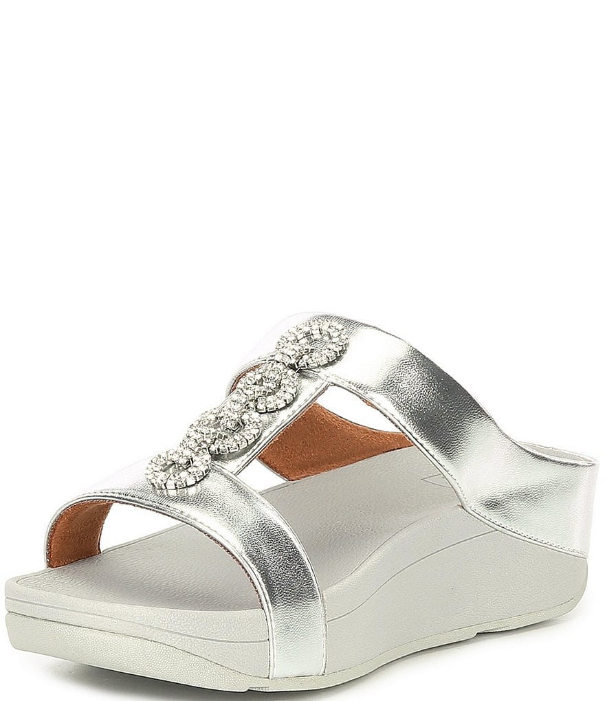FitFlop Fino Sparkle Crystal Embellished Slides