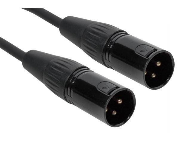 SuperFlex GOLD Patch Cable, XLR Male to XLR Male - 1' Length