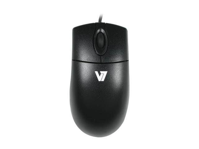 V7 M30P20-7N Black Wired Optical Mouse