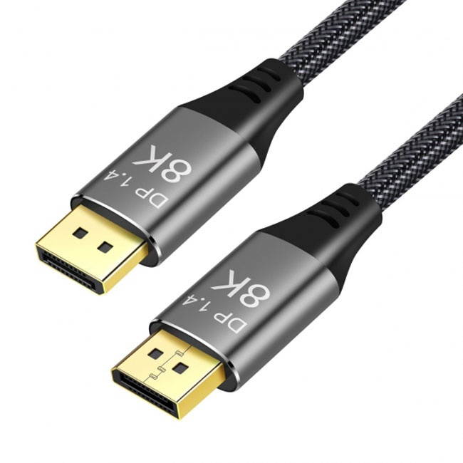 100CM FVH DisplayPort 1.4 8K 60hz Cable Ultra-HD UHD 4K 144hz DP to DP Cable 7680*4320 for Video PC Laptop TV DP-012
