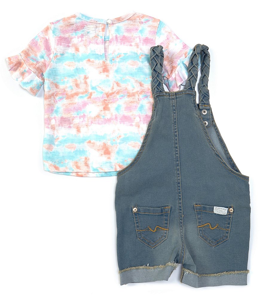 Peek Baby Girls 3-24 Months Long-Sleeve Embroidery Floral Print Babydoll Top & Pant Set