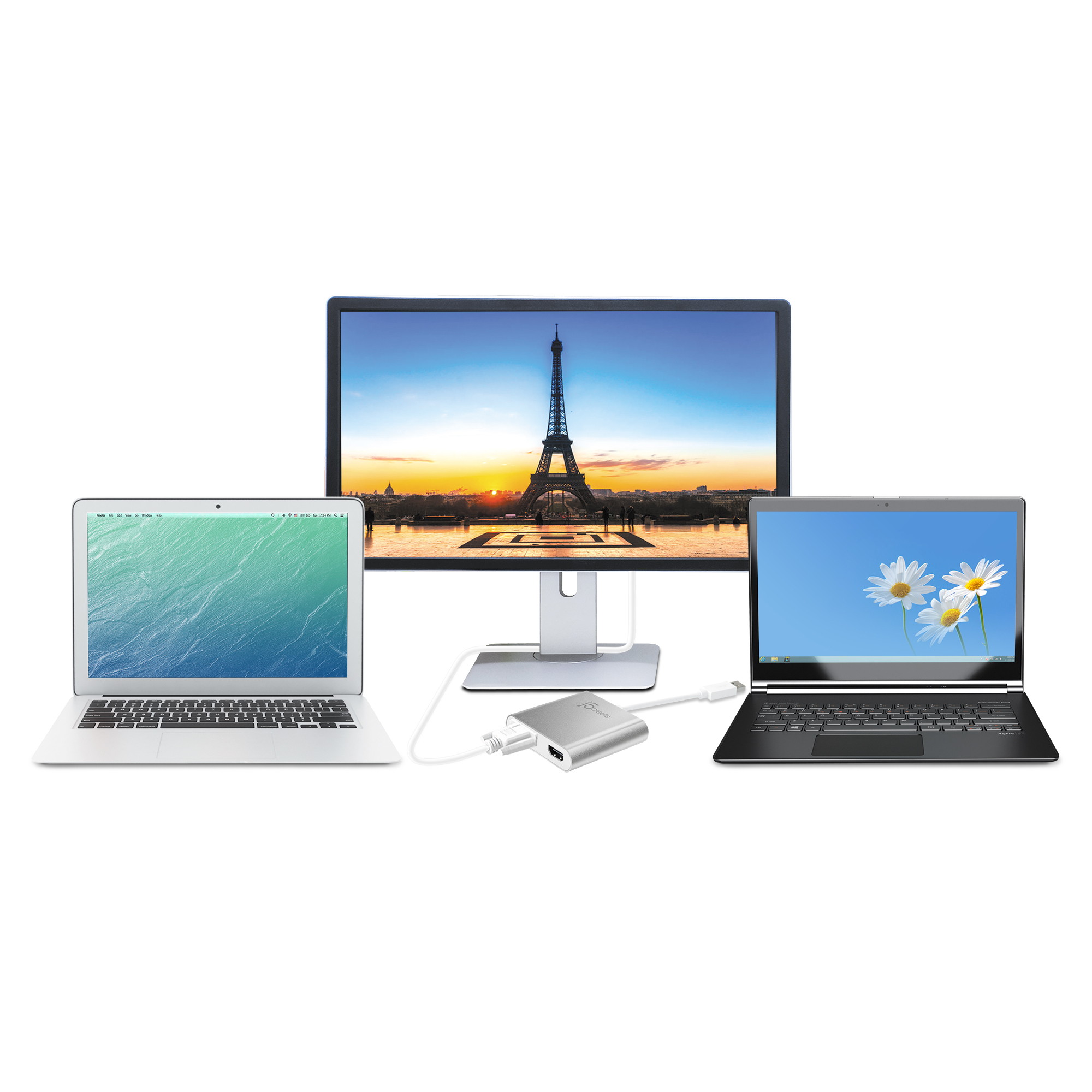 j5create USB 3.0 to Dual VGA HDMI Multi-Monitor Adapter