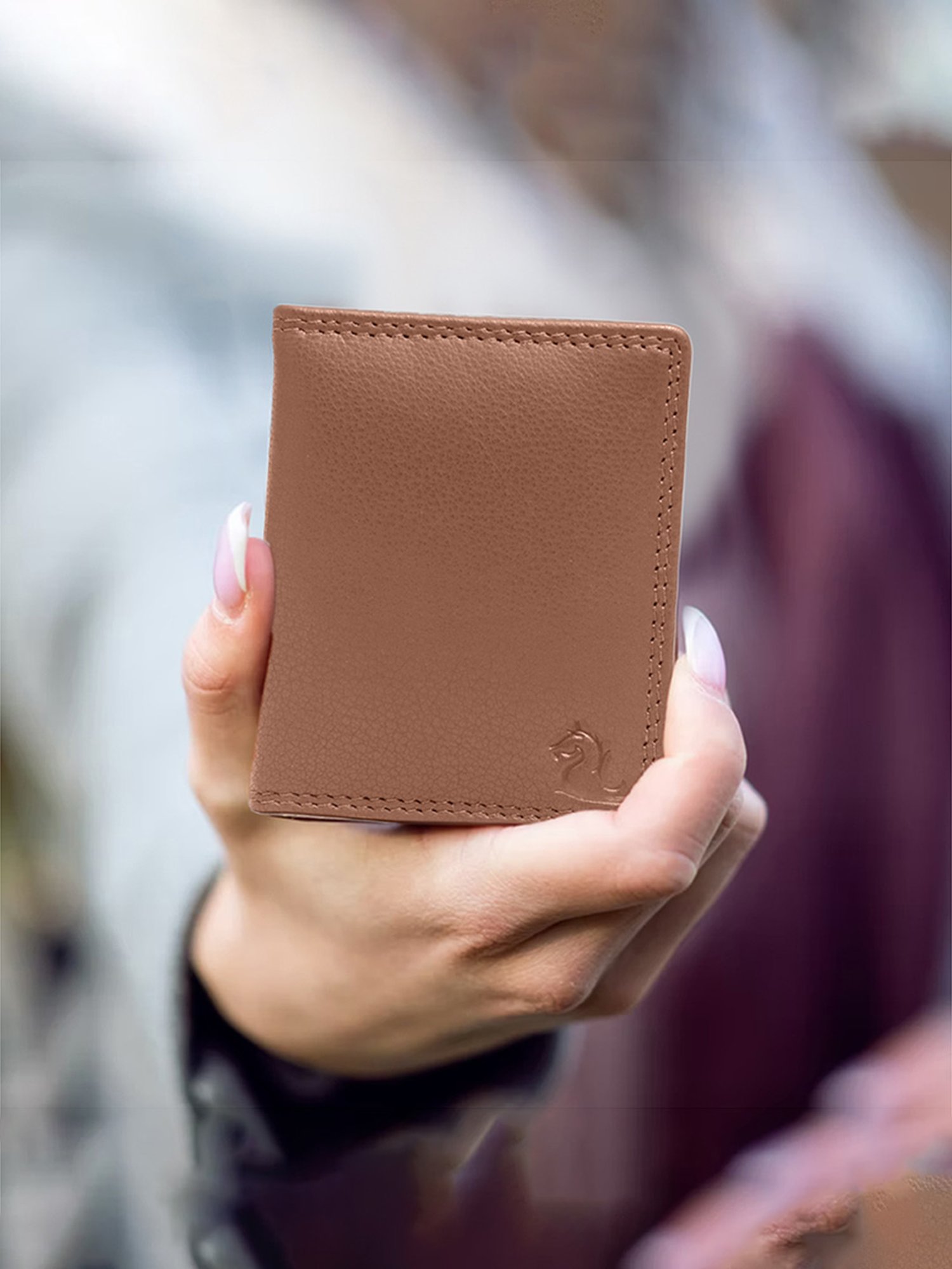 Louis Stitch Brunette Brown Leather Medium Toiletry Pouch