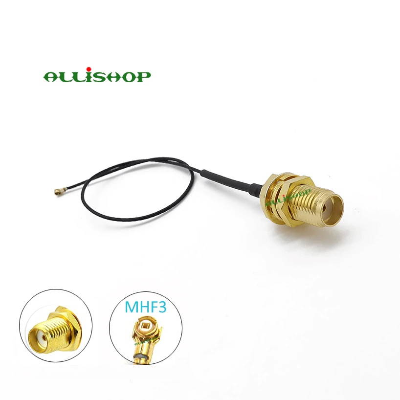 MHF3 IPEX U.FL IPX to SMA Female Pigtail Cable for Mini PCI 0.81mm M2 Card Intel WIFI Wireless Board