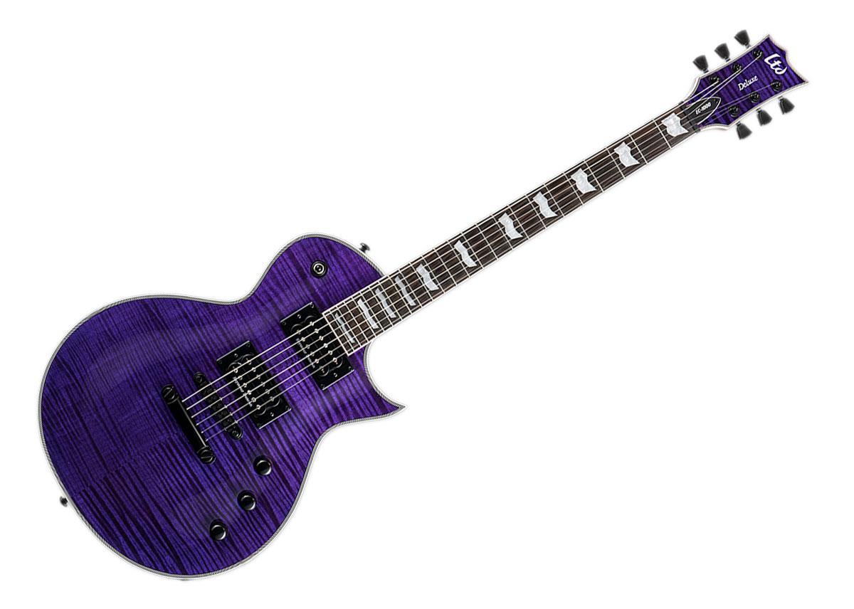 ESP LTD EC-1000 Electric Guitar (See Thru Purple)
