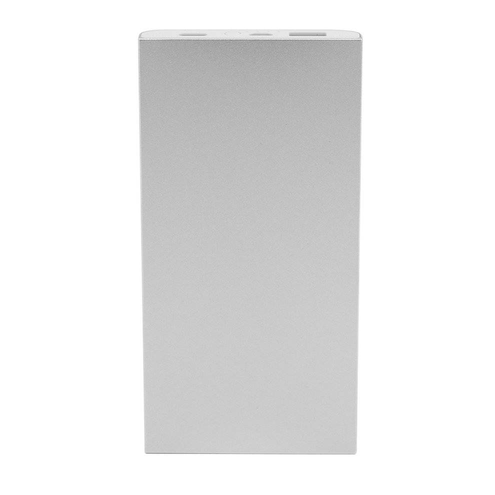 QC3.0 8000MAH Large Capacity Flat Type Super Thin Power Bank External Battery Pack For Iphone For Samsung Silver/Gray,silver