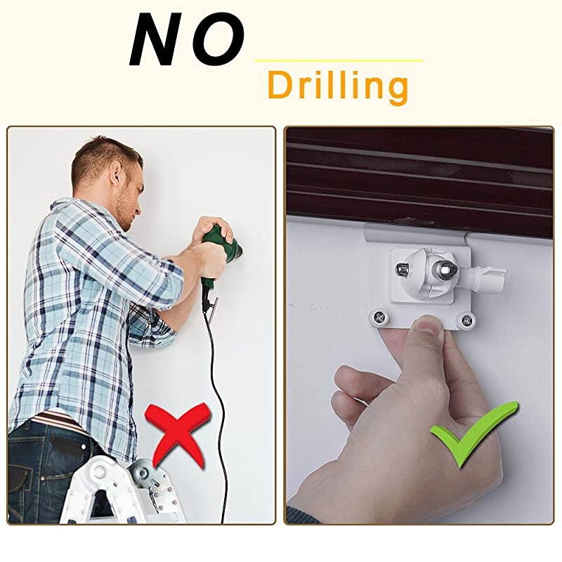 Outodoor Vinyl Siding Clips for Blink XT2Allnew Blink OutdoorIndoor  Siding Cam Hanger Hooks for Mounting Home Security System Weatherproof Stainless Steel Material 2Pack White