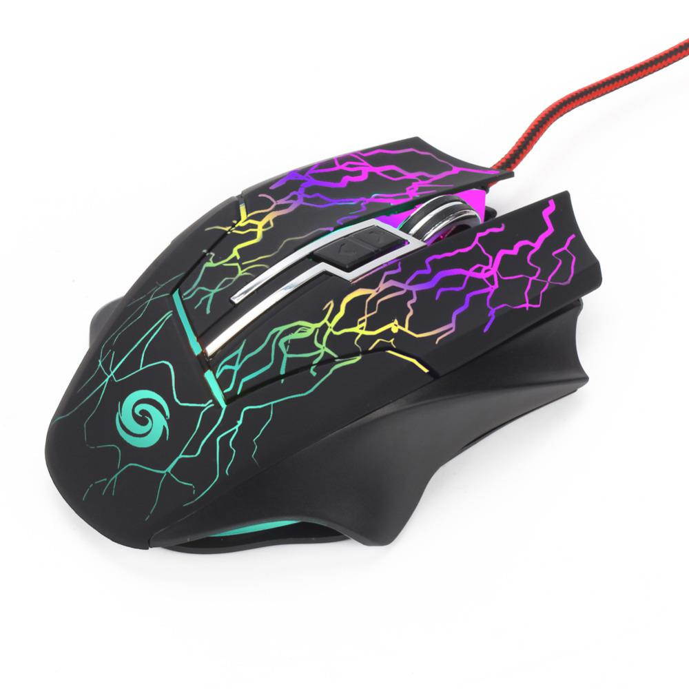 3200DPI LED Optical 6 Buttons 6D USB Wired Gaming Mouse Game Pro Gamer Ergonomic Computer Mice For PC Adjustable Gaming Mouse