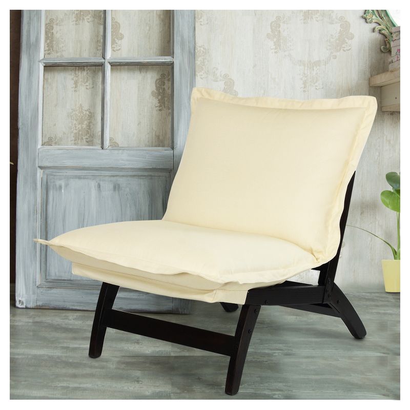 Folding Lounger Chair - Espresso - Flora Home