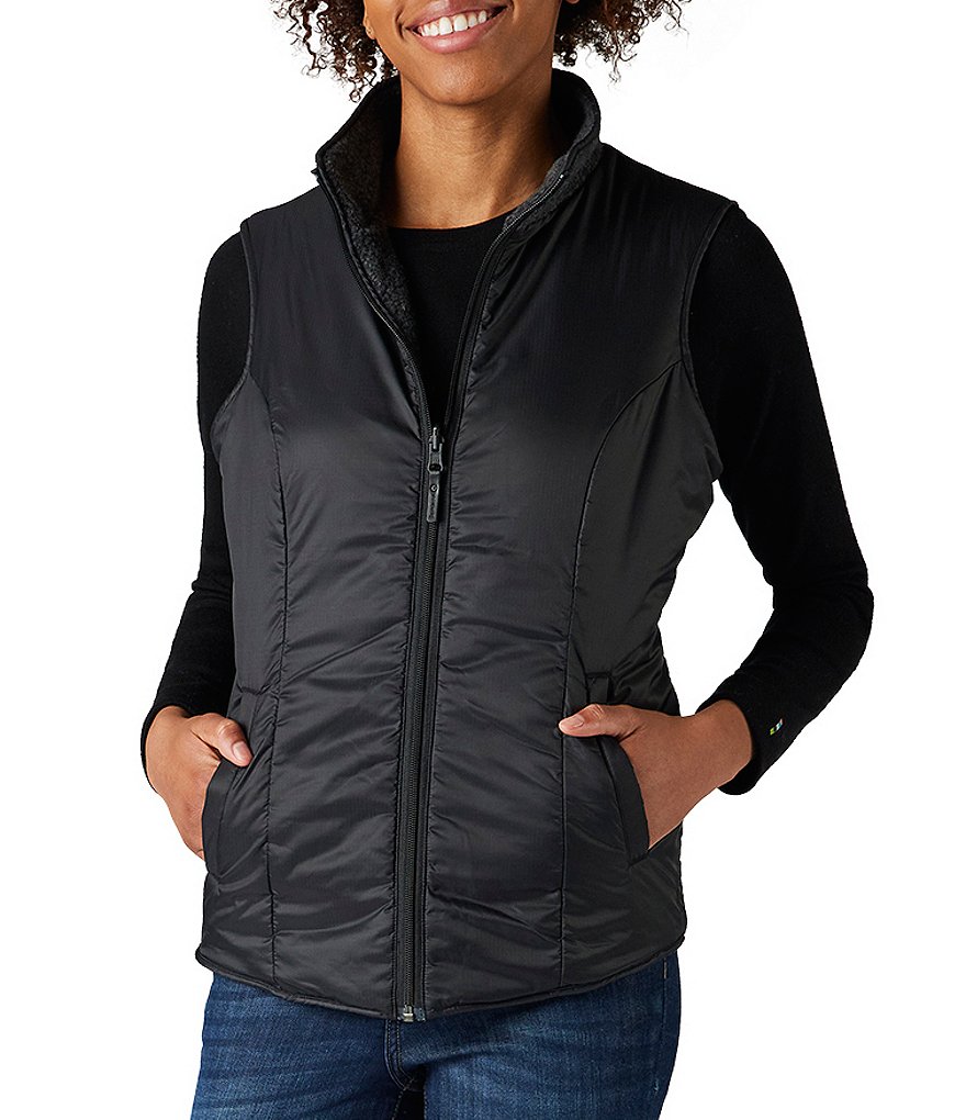 SmartWool Anchor Line Reversible Stand Collar Sherpa Vest