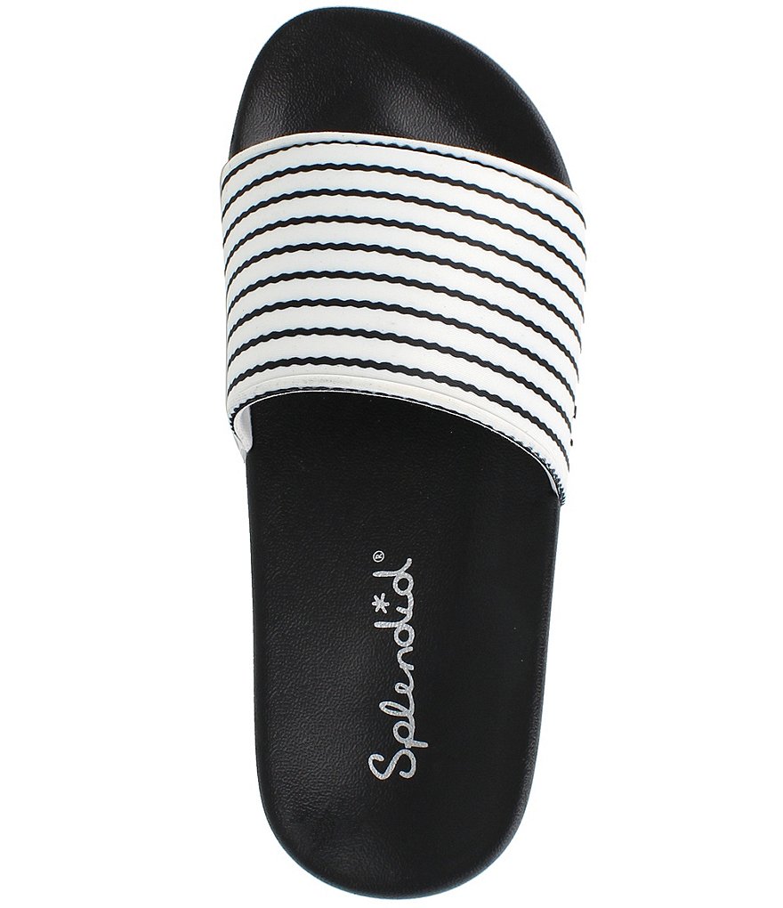 Splendid Ursa Stripe Print Pool Slides