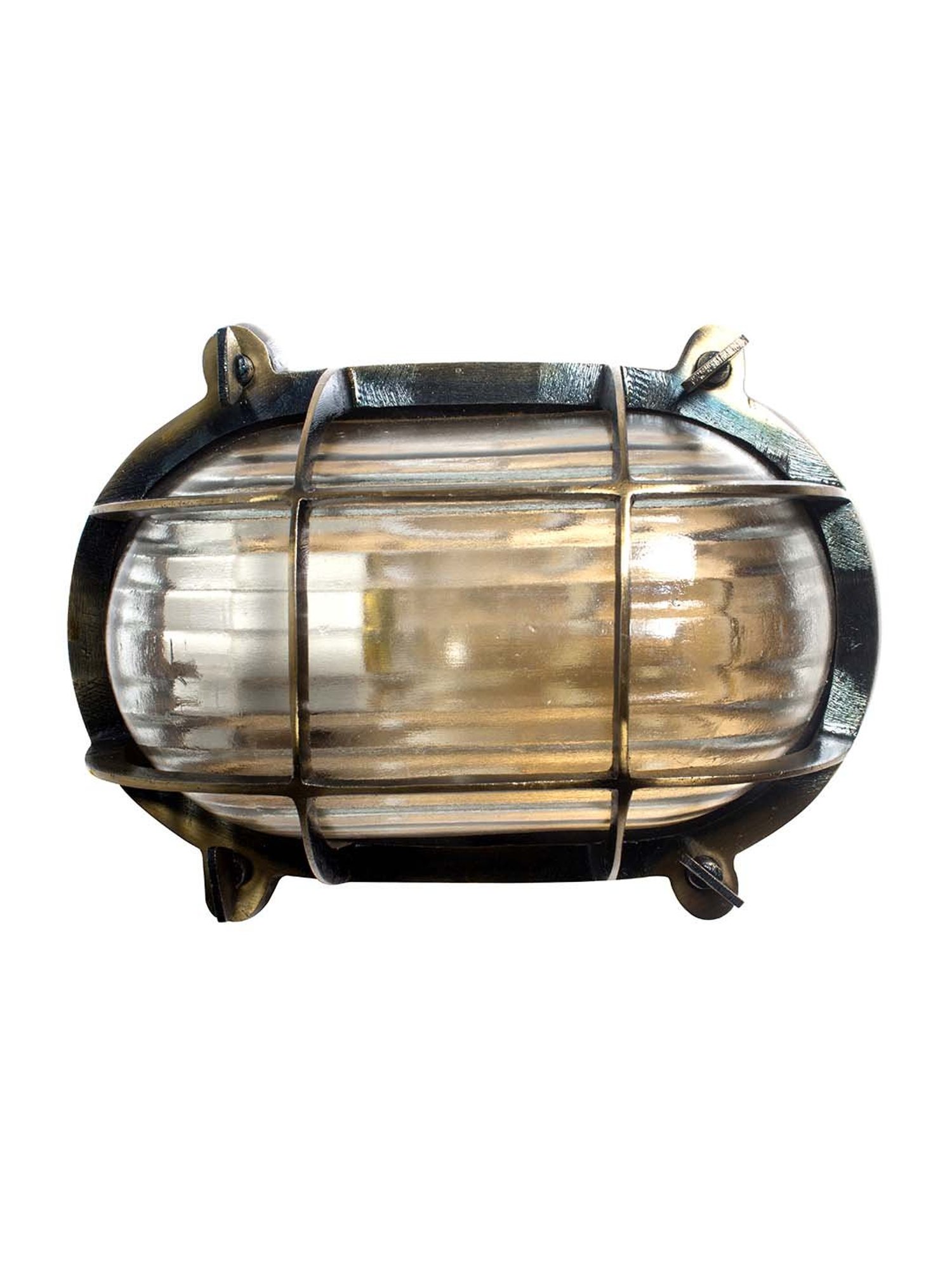 Fos Lighting Gold Nautical Steampunk Bulkhead Sconce Light Fixture (Bulb not included) - Set of 1