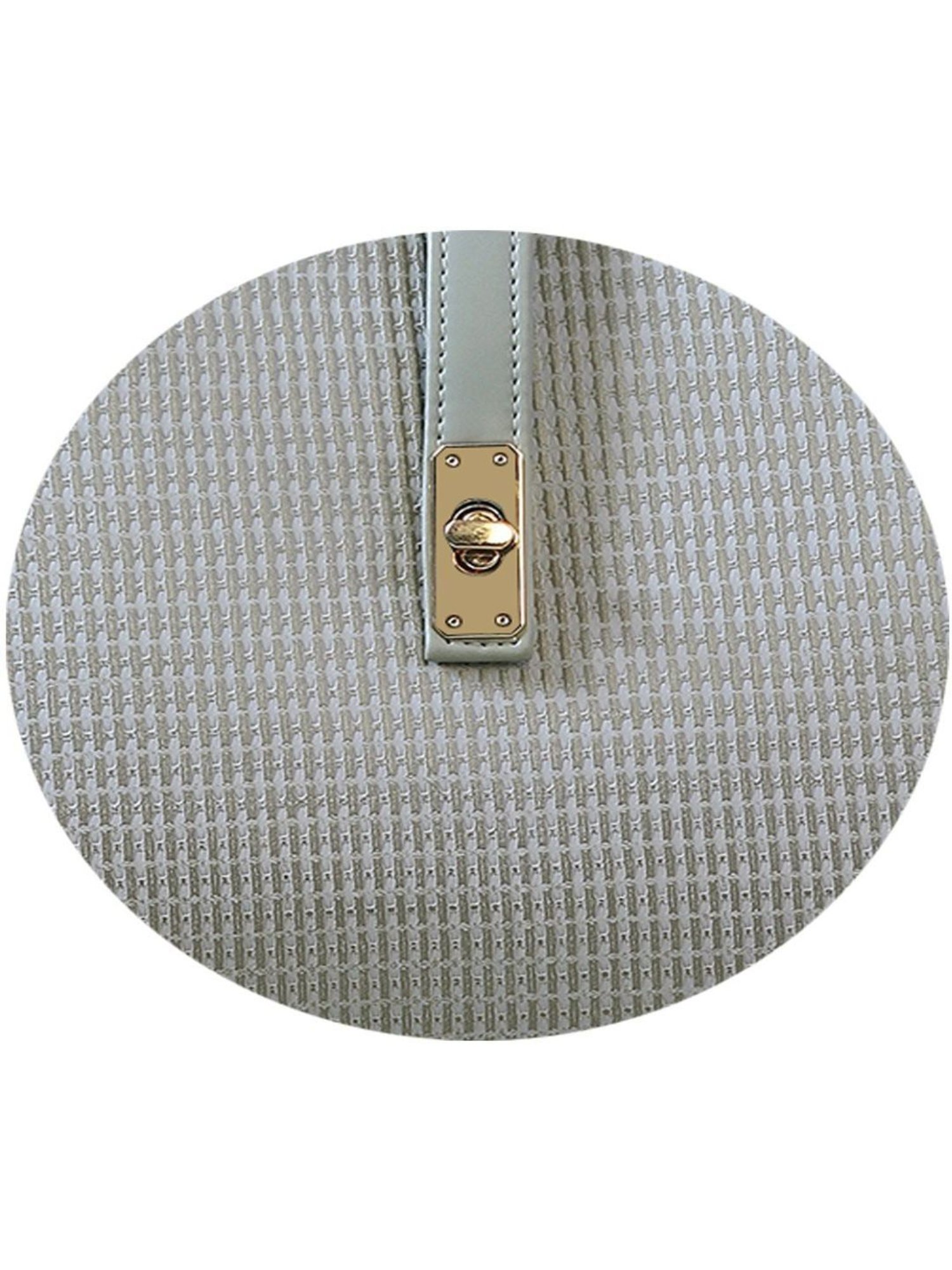 Bellissa Grey Textured Medium Shoulder Handbag