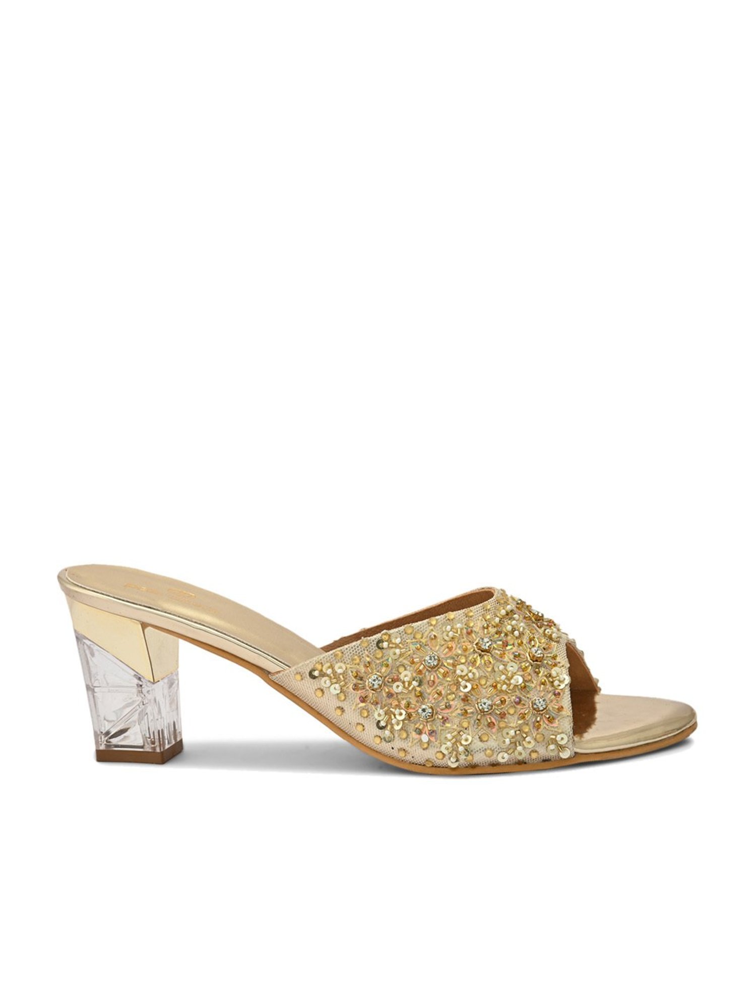Pelle Albero Women's Gold Ethnic Sandals