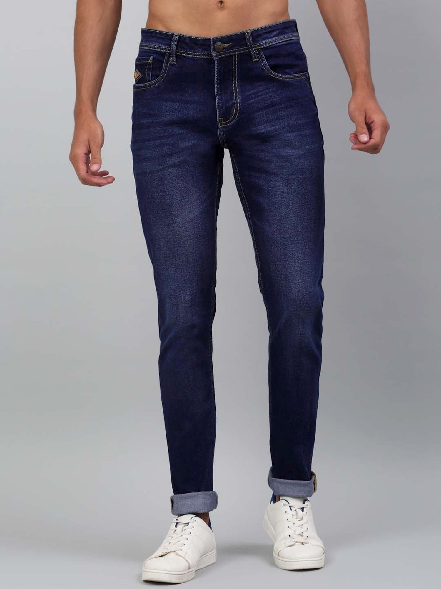 Louis Stitch Dark Navy Slim Fit Jeans
