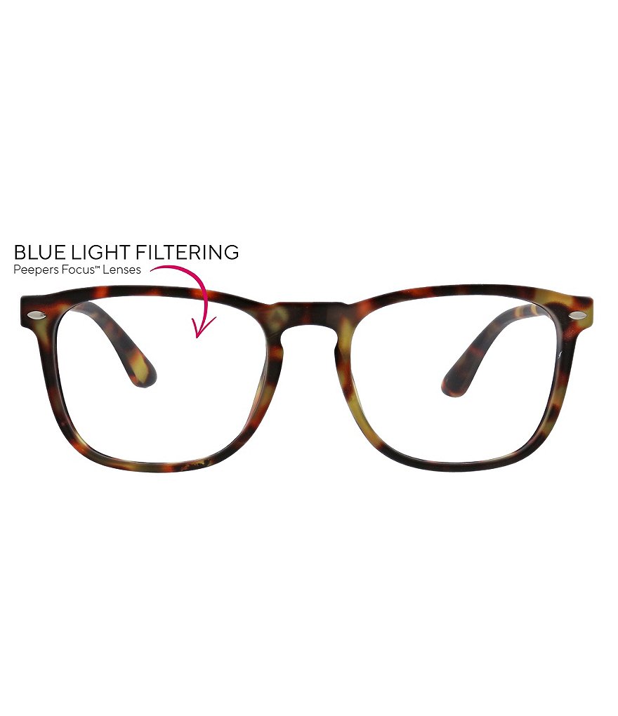 Peepers Men's Dylan Blue Light Reader Glasses