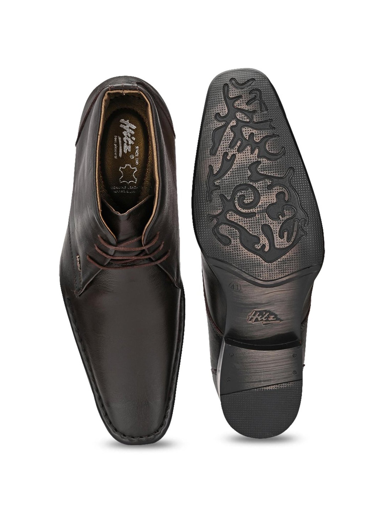Hitz Men's Brown Chukka Boots