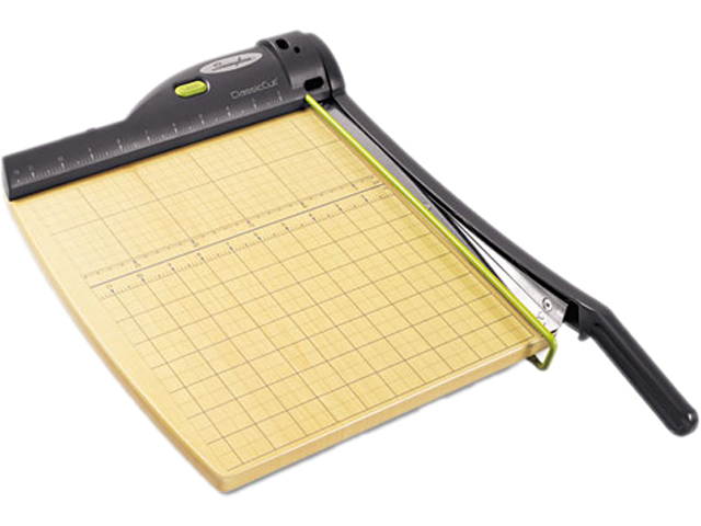 Swingline 9712 ClassicCut Laser Trimmer, 15 Sheets, Metal/Wood Composite Base,12" x 12"