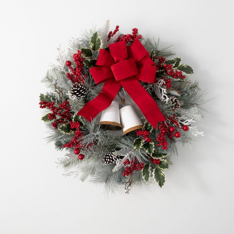 Sullivans Berry & Pine Artificial Wreath 26"H Green