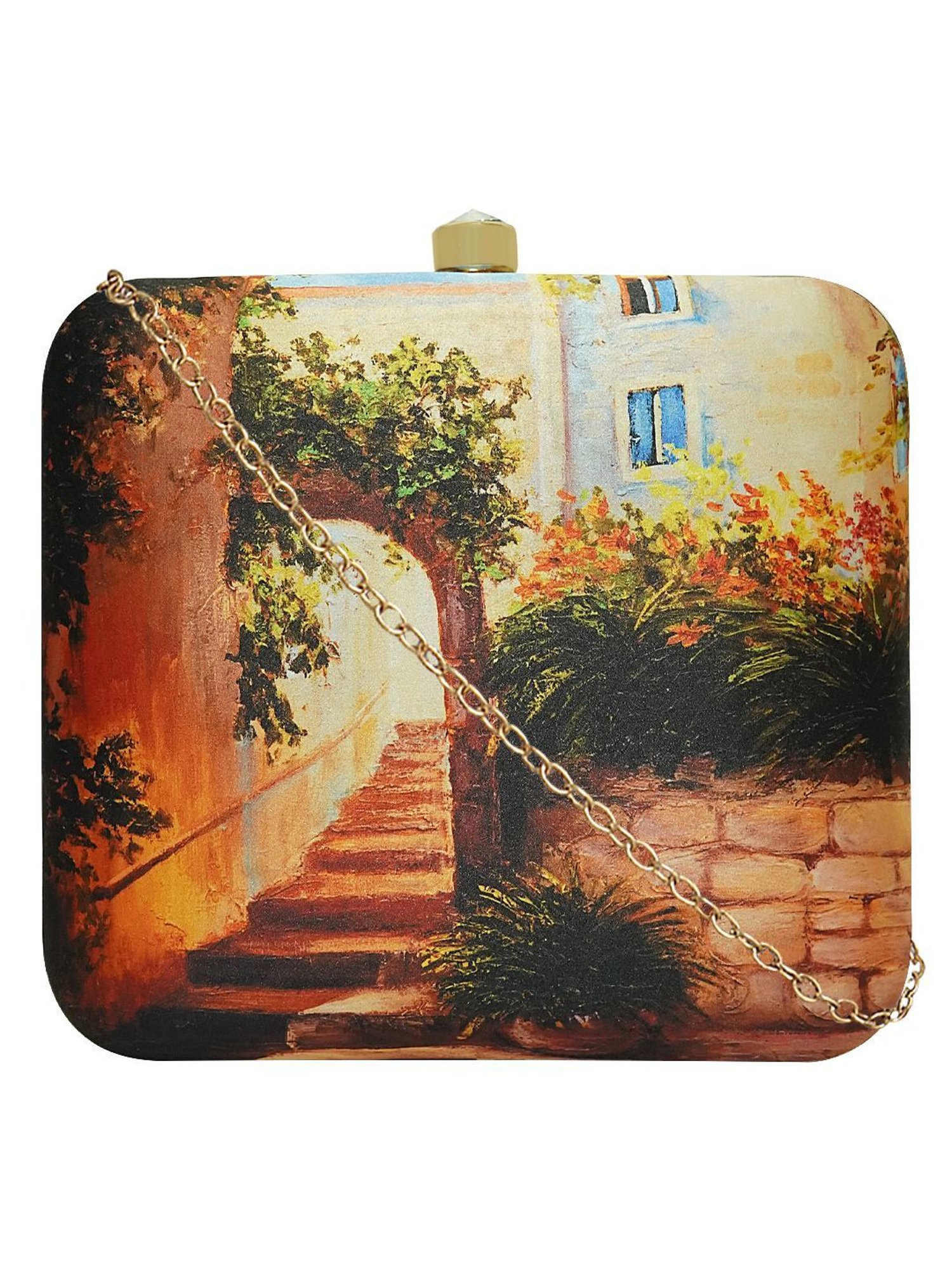 Horra Multicolor Embellished Clutch