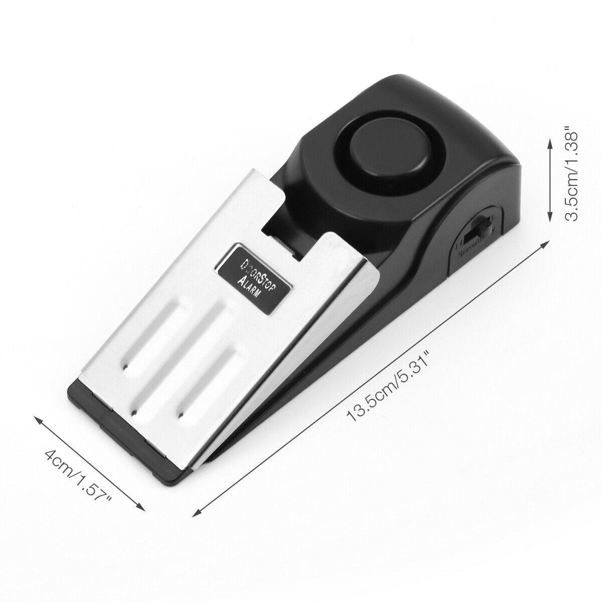 2PCS Door Stop Alarm Home Travel Wireless Security Alert Portable Kits Hotel