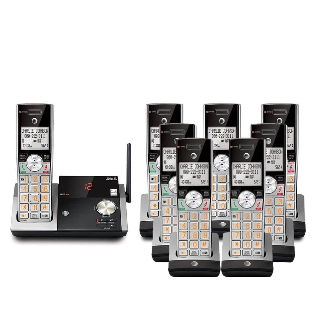 ATT CL82415 plus (4) CL80115 8 Handset Cordless Phone