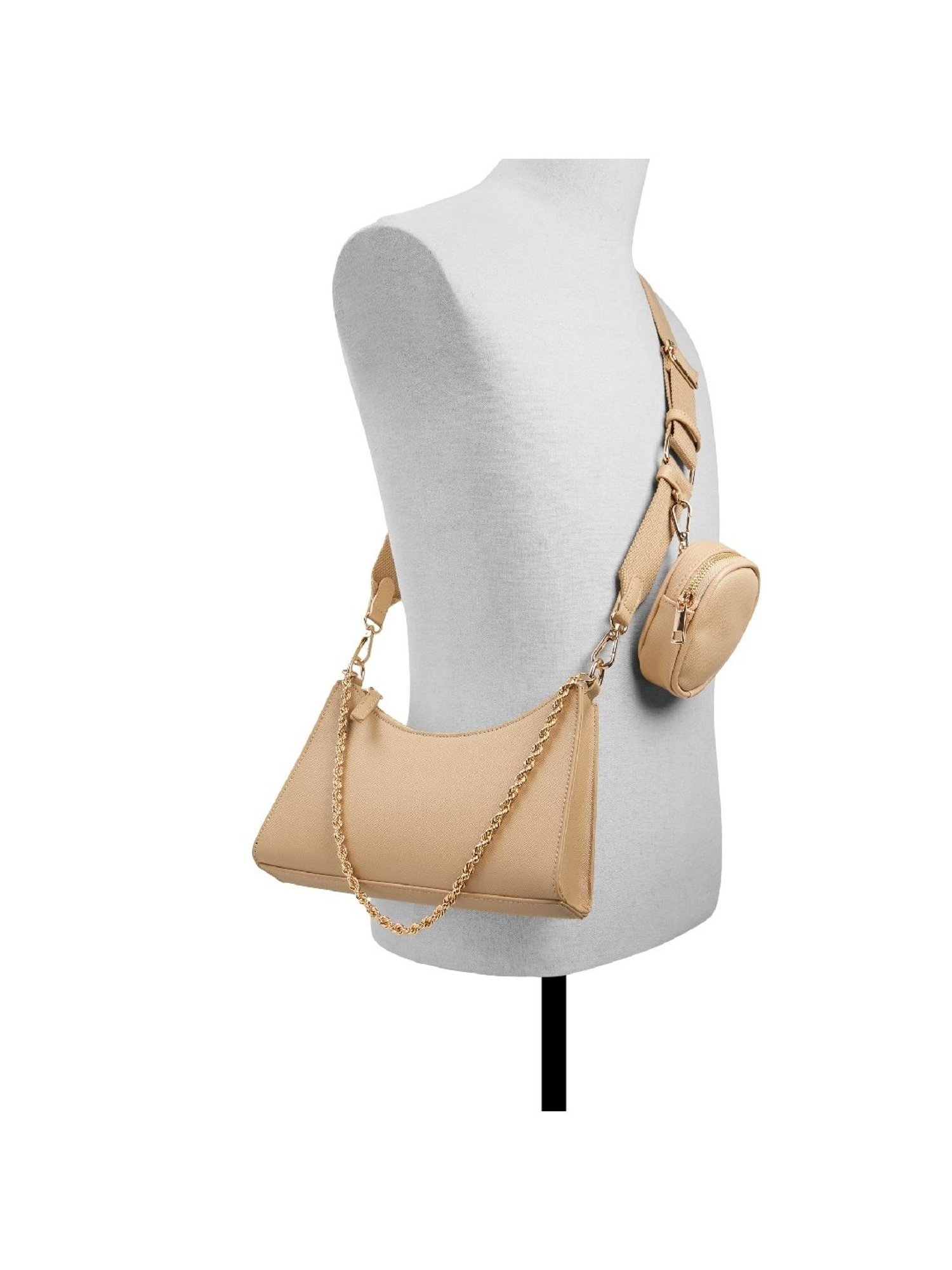 Call It Spring Beige Solid Small Sling Handbag