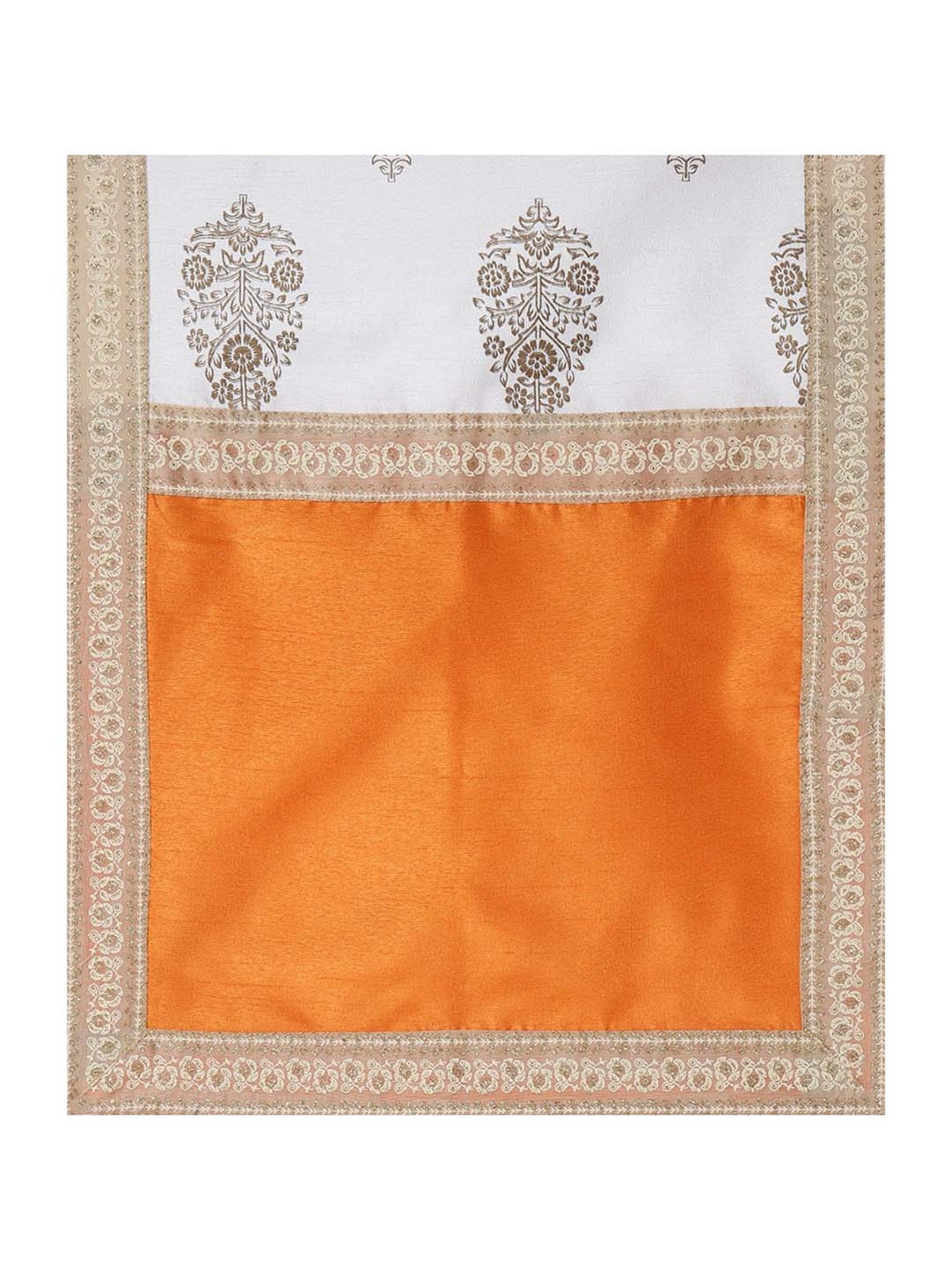 Ahalyaa Kids Red Regular Fit Kurta & Dupatta