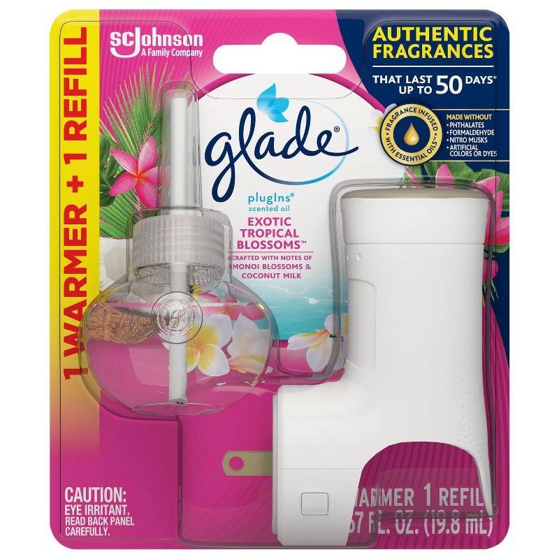 Glade Tropical Blossoms PlugIns Starter Kit - 0.67 fl oz