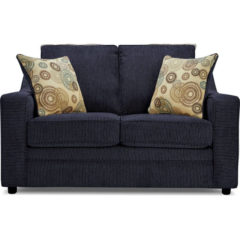 Clark Loveseat Dark Blue - True Seating