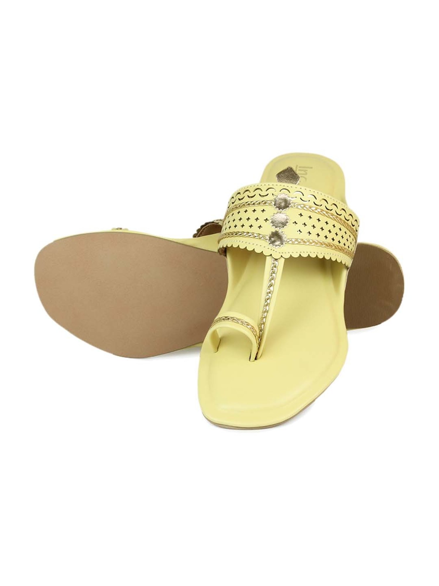 Truffle Collection Women's Golden Flat Ballets