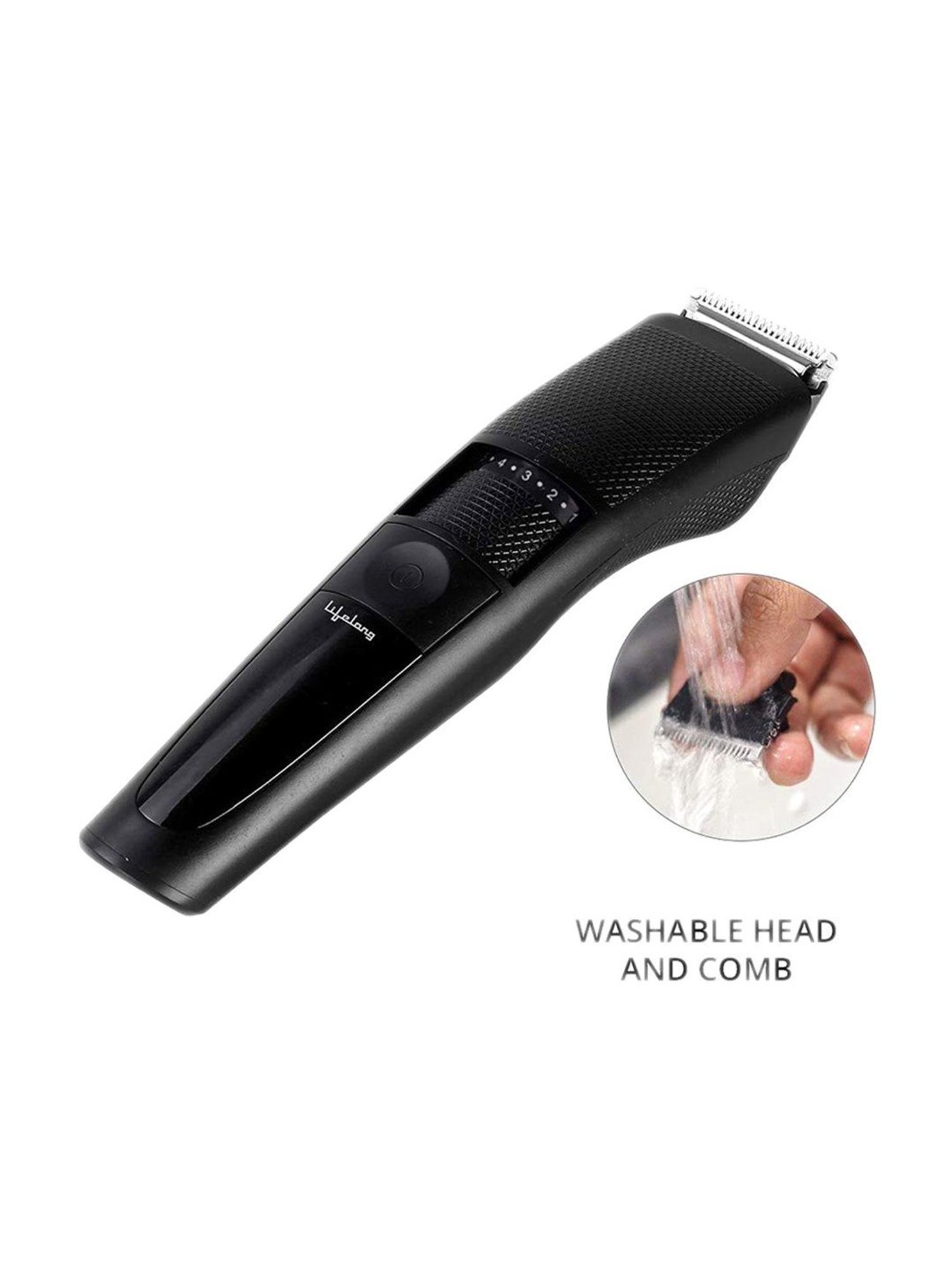 Lifelong LLPCM05 Cordless Rechargeable Beard Trimmer (Black)