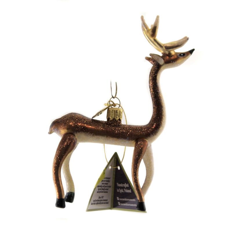 Morawski 5.5" Wee Little Reindeer Ornament Free Blown Christmas  -  Tree Ornaments