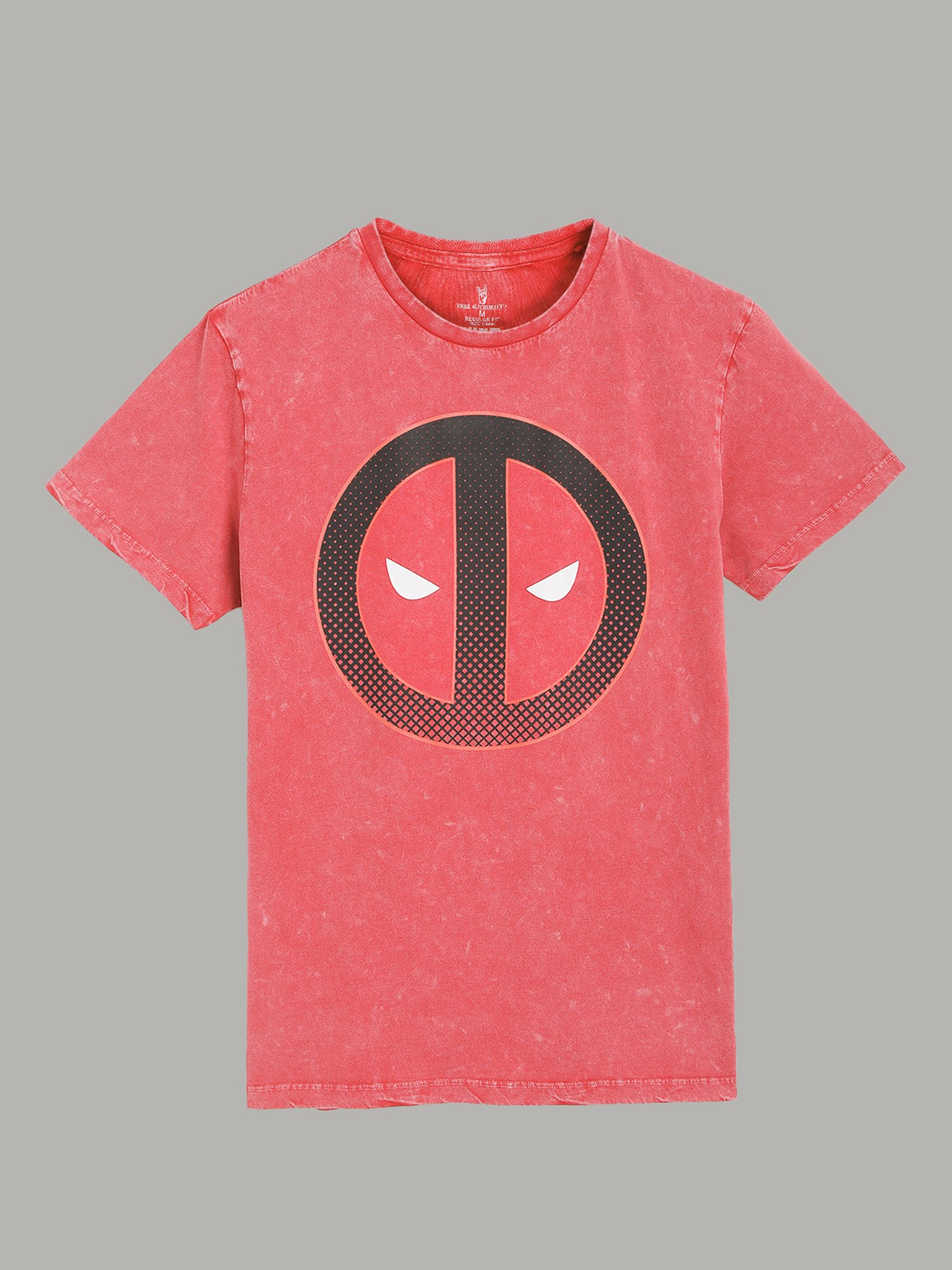 Free Authority Red Regular Fit Printed T-Shirt