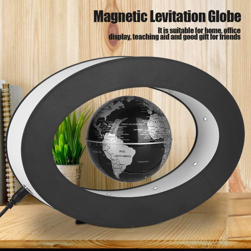 1pc Novelty Electronic Magnetic Levitation Globe With beautiful LED Light Home Decoration Office Ornament